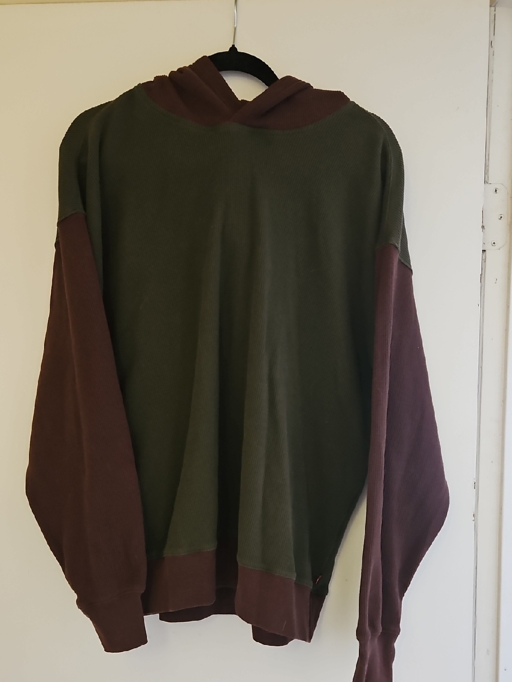 Levi Mens Relaxed Fit Waffle Hoody